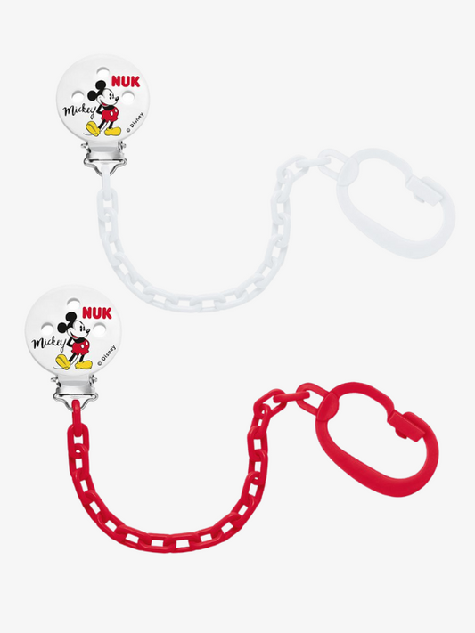 Portachupete Cadena NUK Mickey Mouse